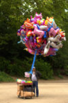 balloons seller in the Brussels Park